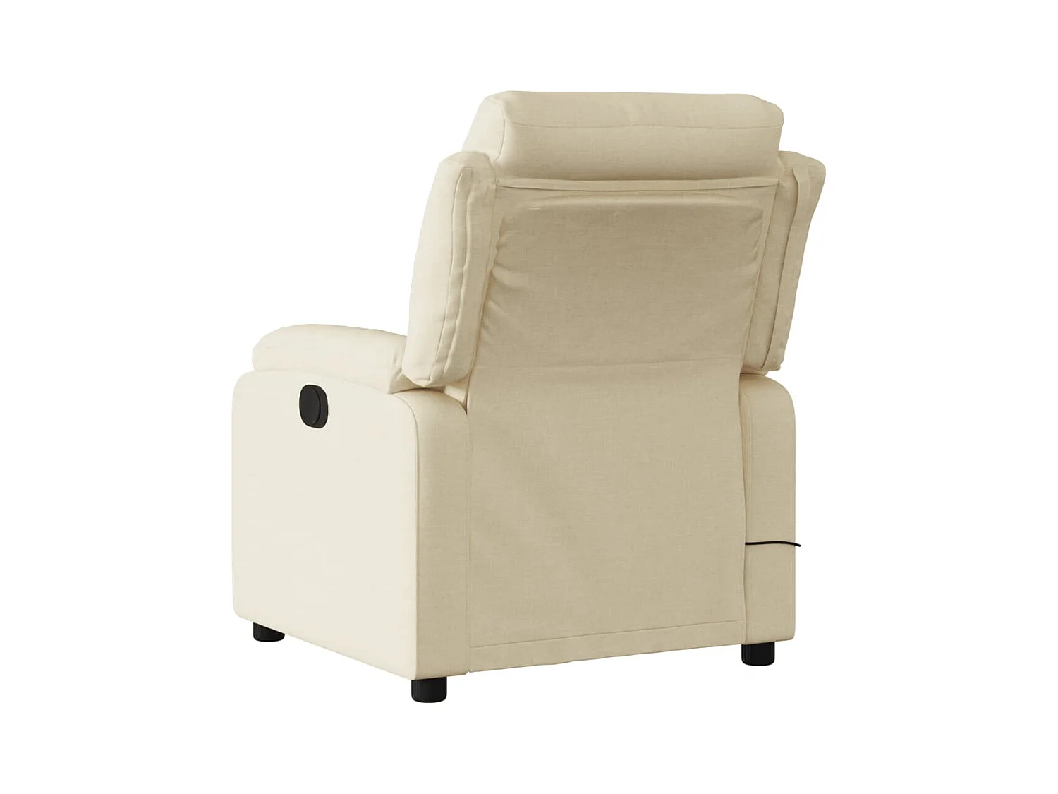 Sillón de relax | Sillón reclinable de masaje eléctrico tela color crema SHL9308