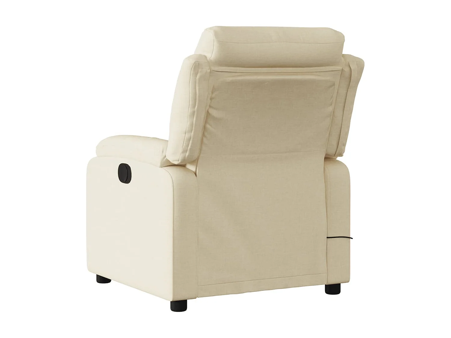 Fauteuil inclinable électrique-Chaise-Fauteuil de Massage crème tissu SHL3515