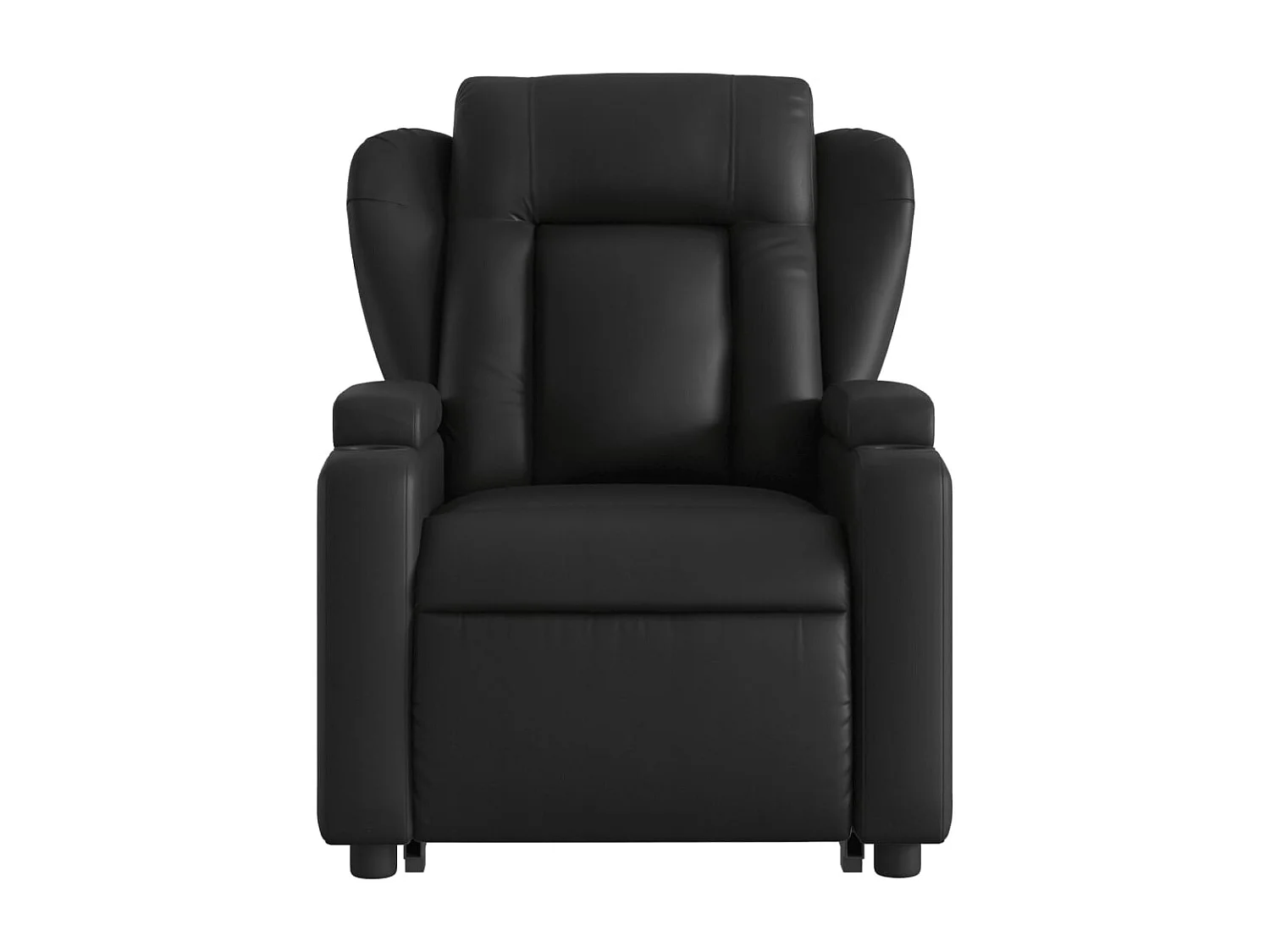 Fauteuil inclinable-Chaise de relax-Fauteuil salon Noir Similicuir SHL1712