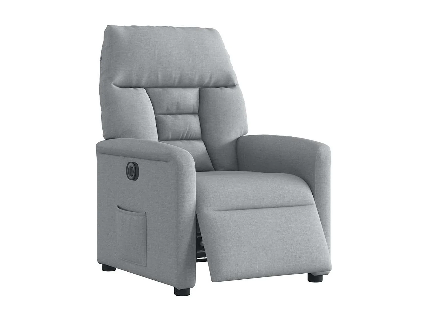 Fauteuil inclinable électrique-Chaise de relax-Fauteuil TV Gris clair Tissu SHL1651