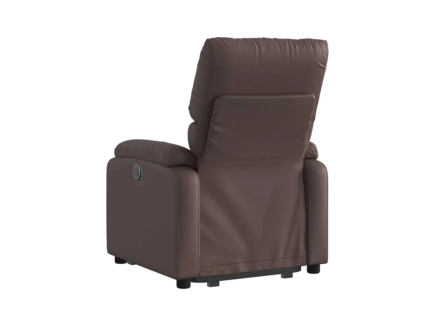 Sillón de relax | Sillón reclinable elevable eléctrico de cuero sintético marrón SHL4669