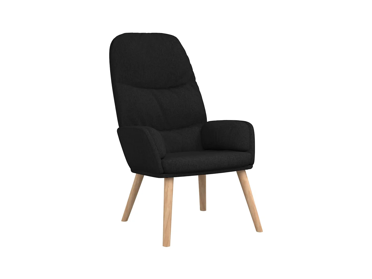 Chaise de relaxation-Fauteuil de Salon Noir Tissu SHL3908