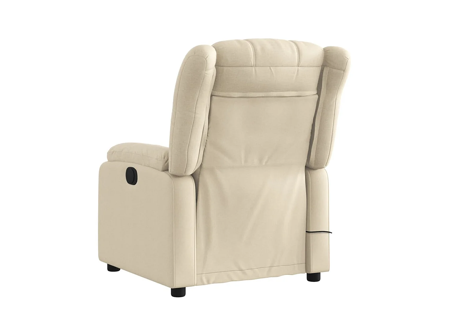 Fauteuil inclinable-Chaise de relax-Fauteuil de Massage crème tissu SHL1592