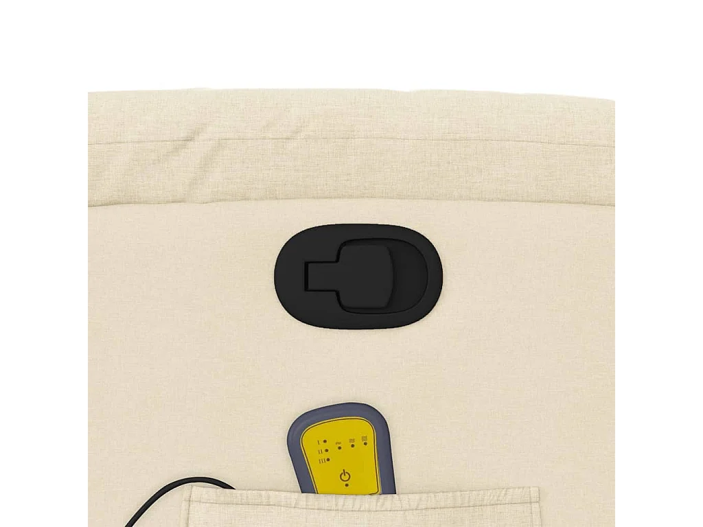 Fauteuil inclinable-Chaise de relax-Fauteuil de Massage crème tissu SHL1592