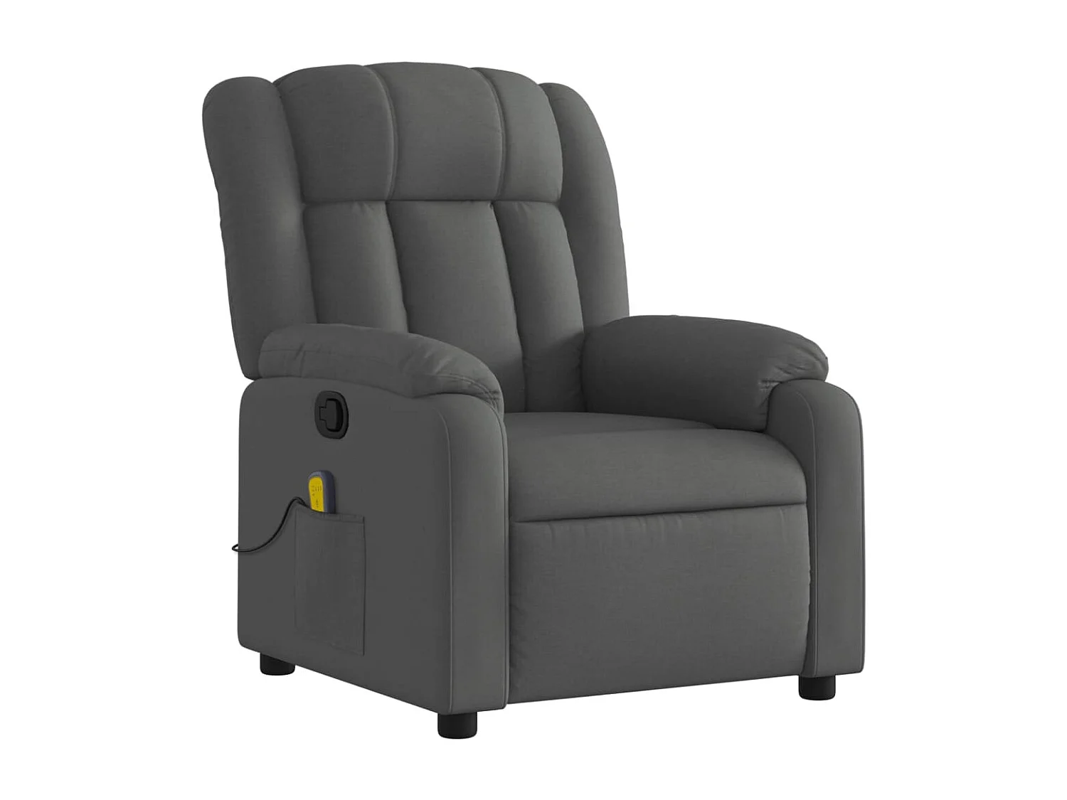Fauteuil inclinable-Chaise de relax-Fauteuil de Massage gris foncé tissu SHL3217