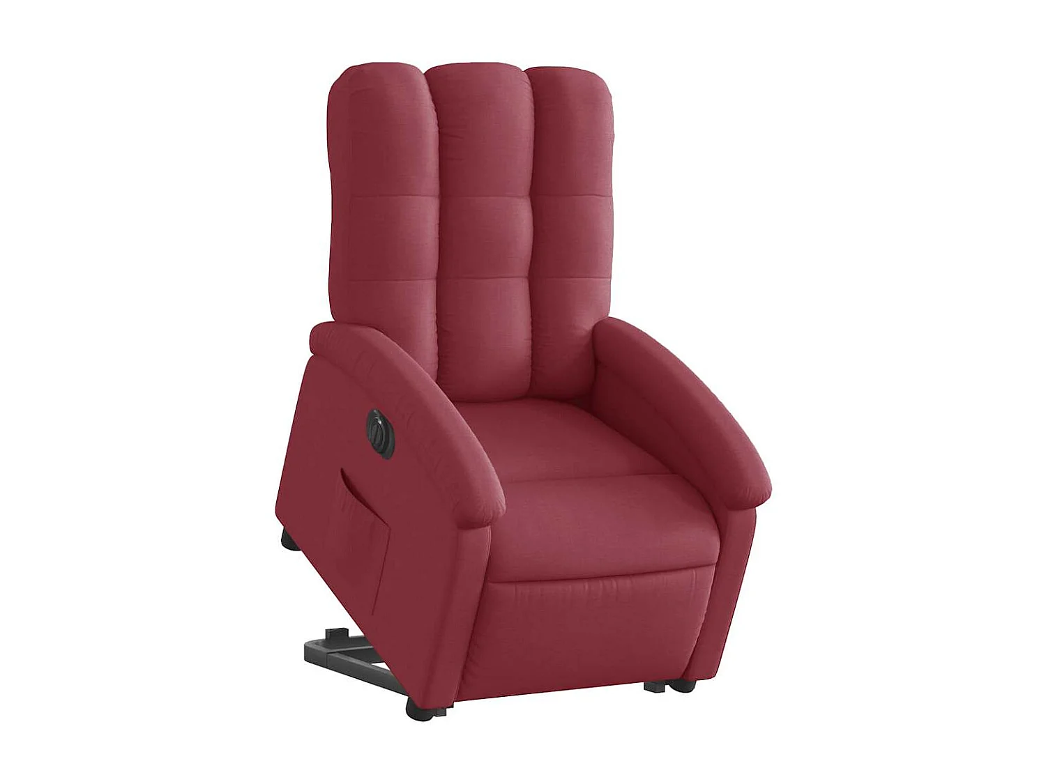 Relaxsessel mit Aufstehhilfe Elektrisch | Lounge Sessel indoor Weinrot Stoff SHL65011