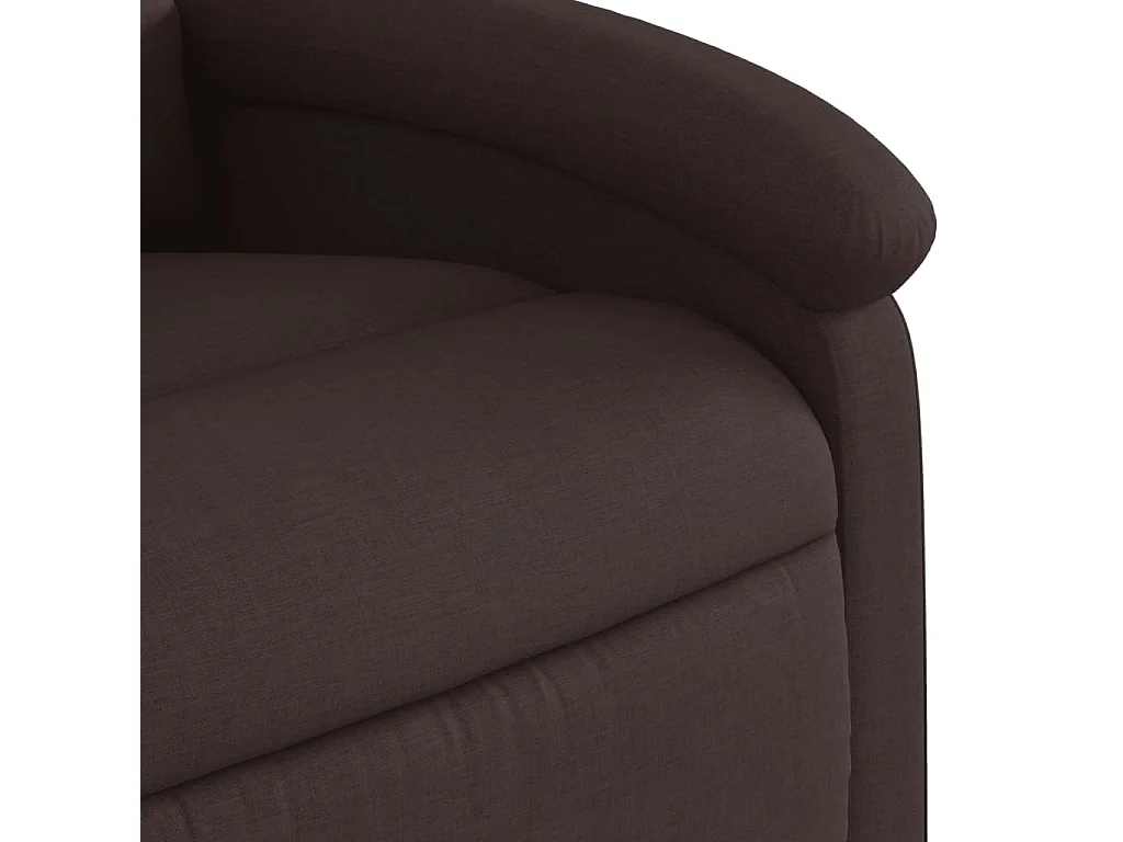 Sillón de salón | Silla | Sillón de masaje reclinable de tela marrón oscuro SHL6666