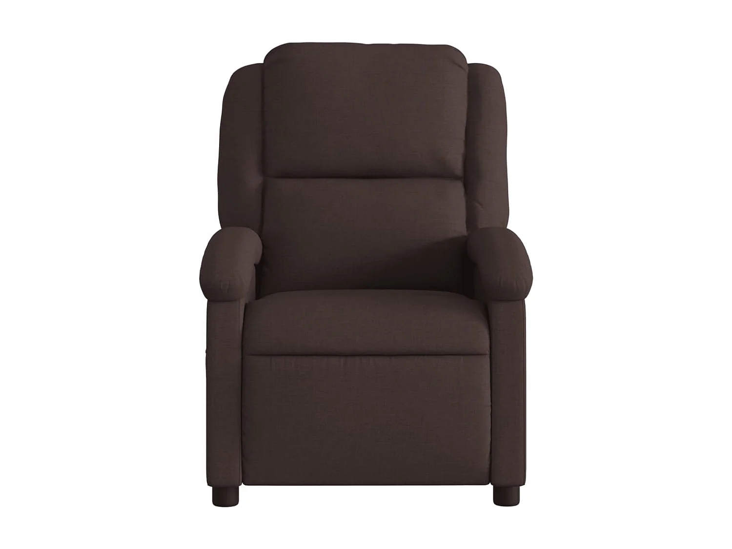 Fauteuil inclinable-Chaise de relax-Fauteuil de Massage Marron foncé Tissu SHL2883