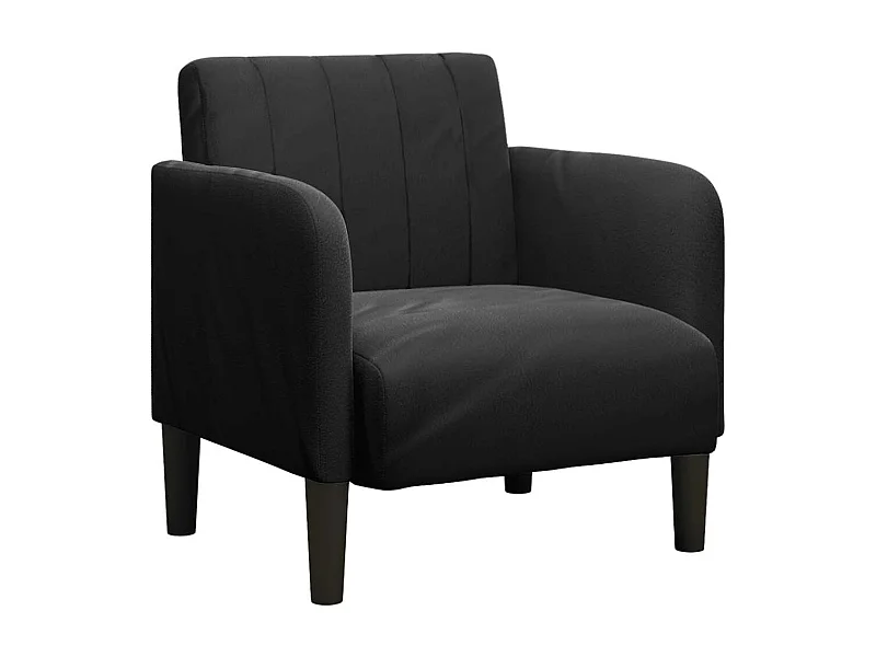Sillón de relax con reposabrazos Terciopelo negro 54 cm SHL3284