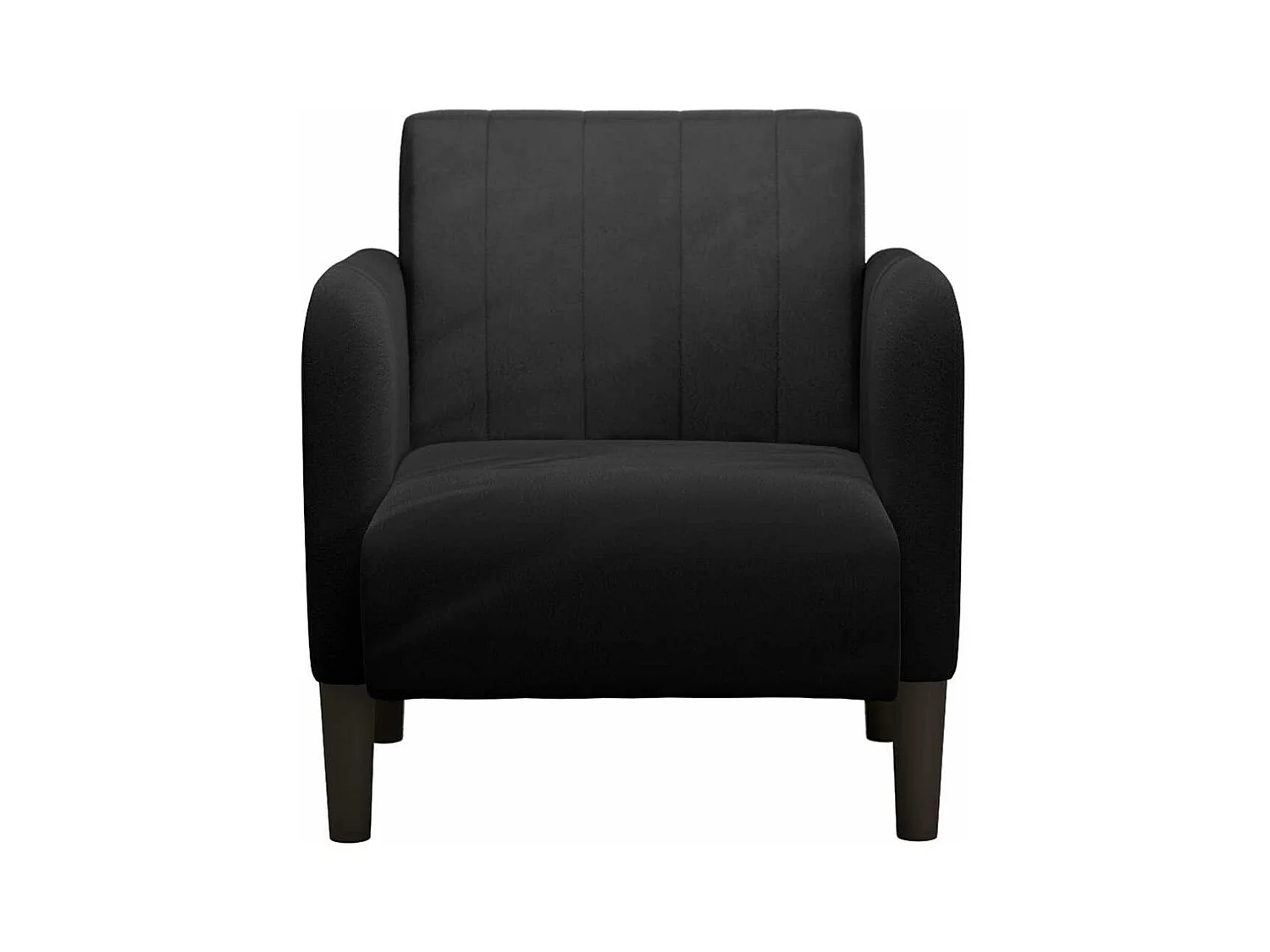 Sillón de relax con reposabrazos Terciopelo negro 54 cm SHL3284