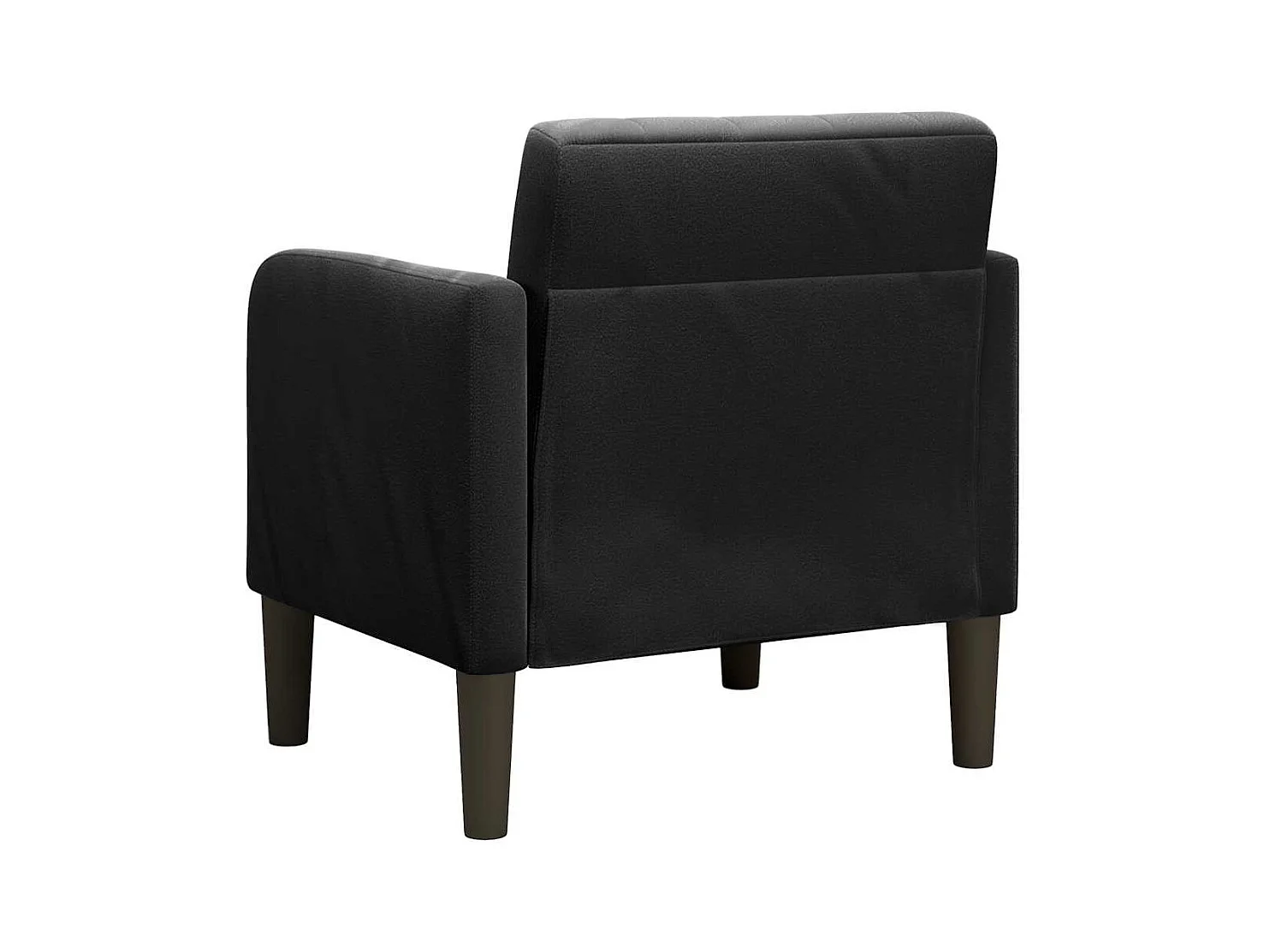 Sillón de relax con reposabrazos Terciopelo negro 54 cm SHL3284