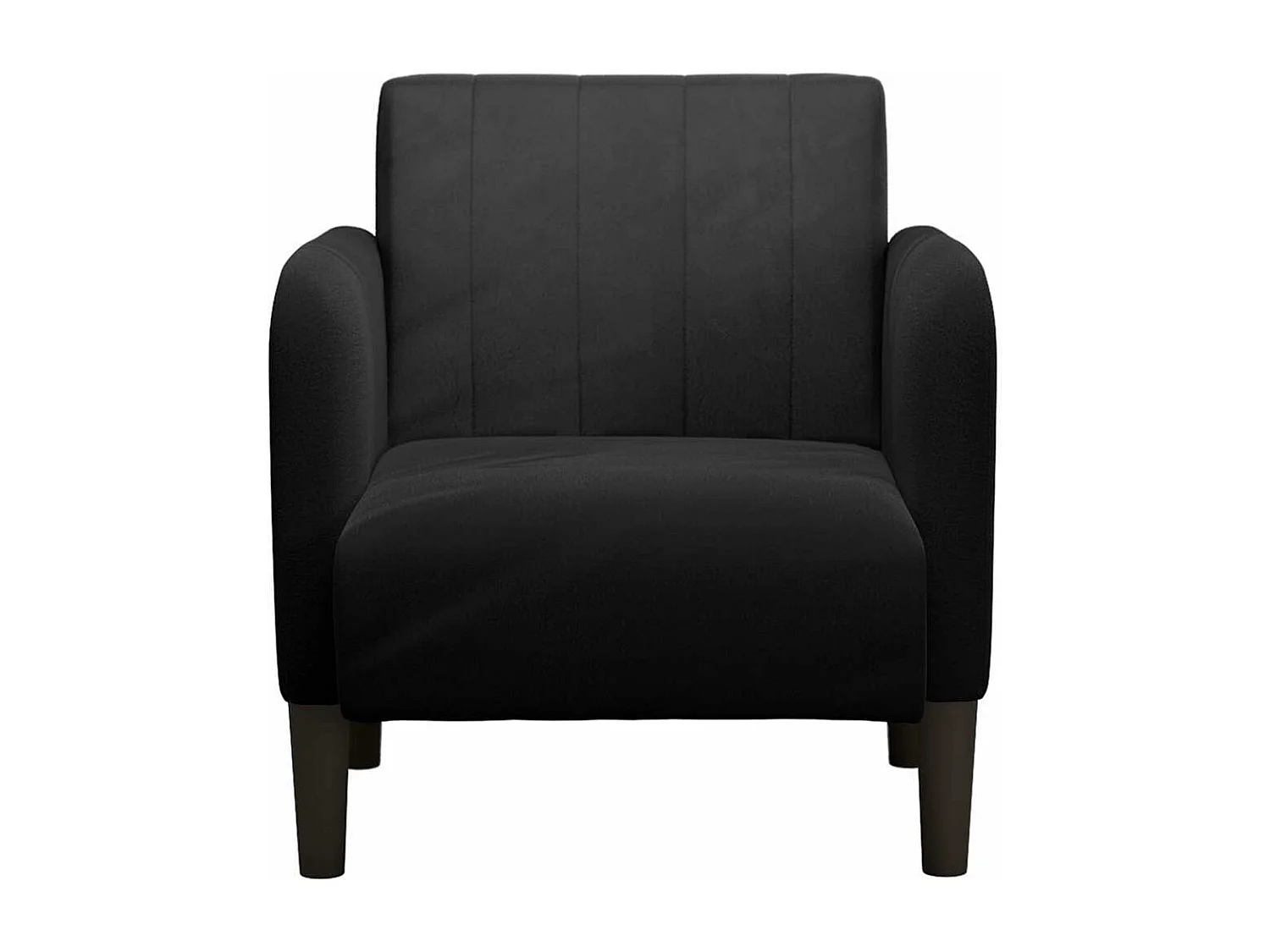 Sillón de relax con reposabrazos Terciopelo negro 54 cm SHL3284