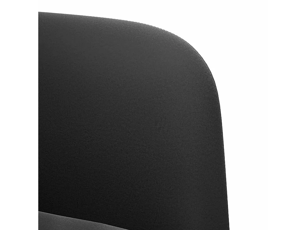 Sillón de relax con reposabrazos Terciopelo negro 54 cm SHL3284