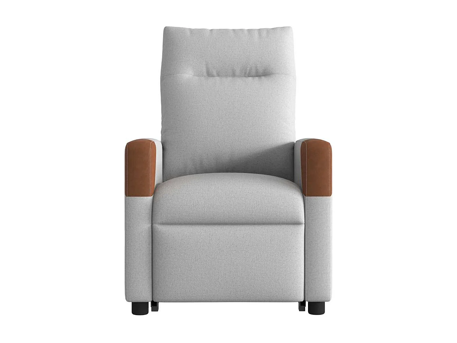 Fauteuil inclinable-Chaise de relax-Fauteuil de Massage gris nuage tissu SHL3953