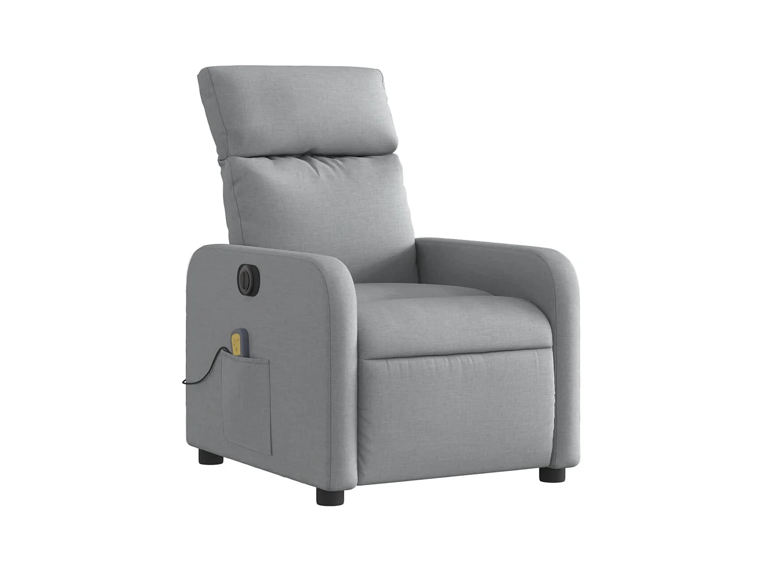 Fauteuil inclinable électrique-Fauteuil de massage de Salon gris clair tissu SHL1481
