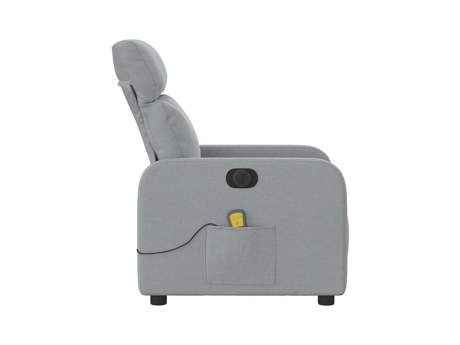 Fauteuil inclinable électrique-Fauteuil de massage de Salon gris clair tissu SHL1481