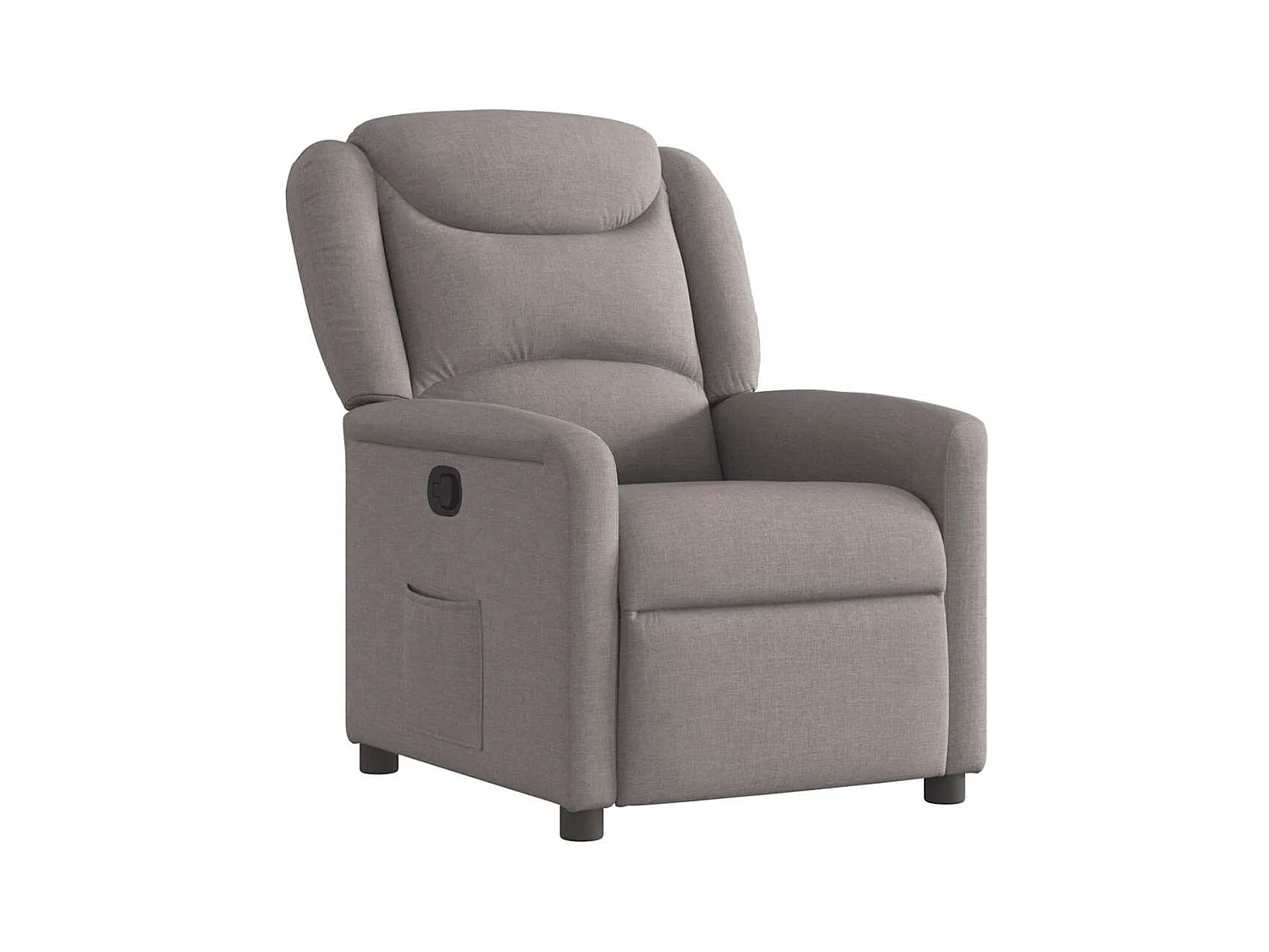 Sillón de relax | Silla | Sillón reclinable de tela gris taupe SHL4972