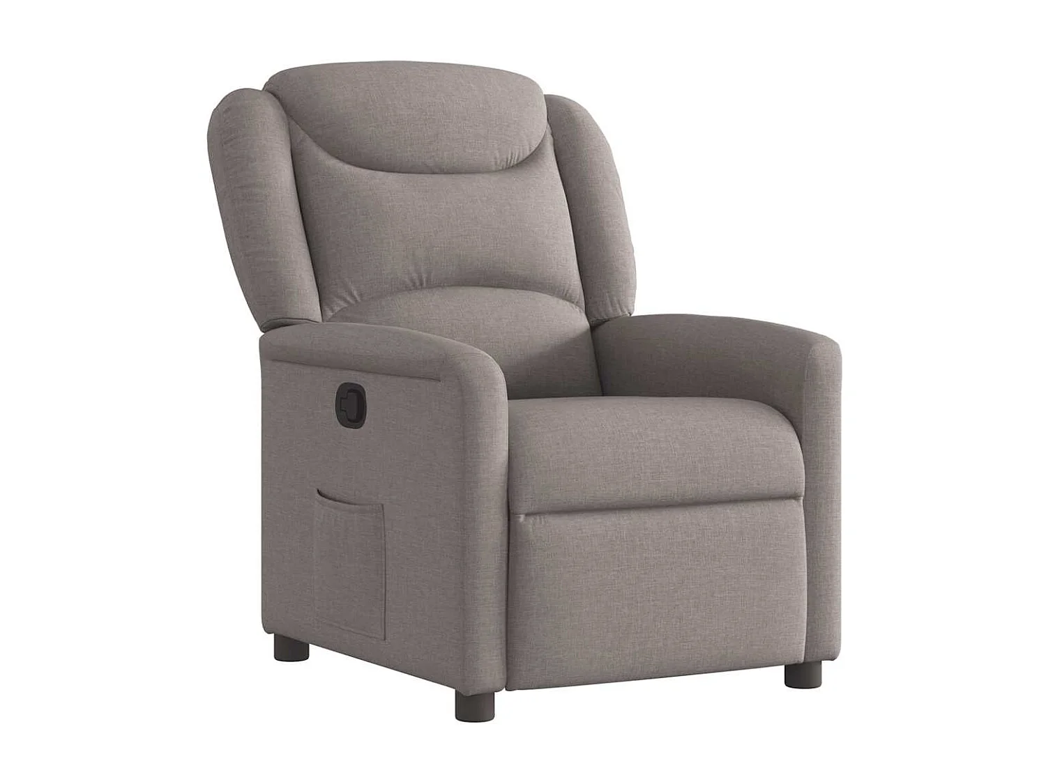 Fauteuil inclinable-Chaise de relax-Fauteuil TV Taupe Tissu SHL1065