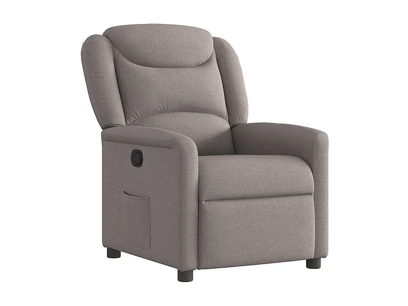 Fauteuil inclinable-Chaise de relax-Fauteuil TV Taupe Tissu SHL1065