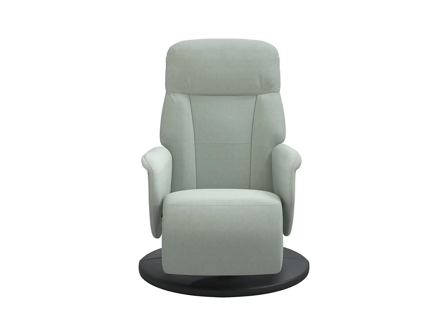 Sillón de relax | Sillón reclinable con reposapiés terciopelo gris claro SHL5240