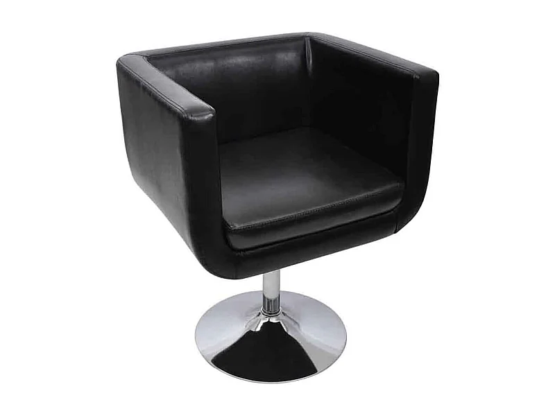 Taburete de bar | Taburete de cocina | Taburete alto cuero sintético negro SHL2515