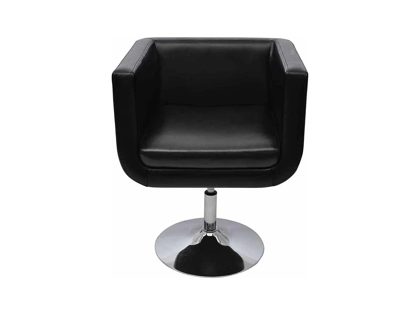 Taburete de bar | Taburete de cocina | Taburete alto cuero sintético negro SHL2515