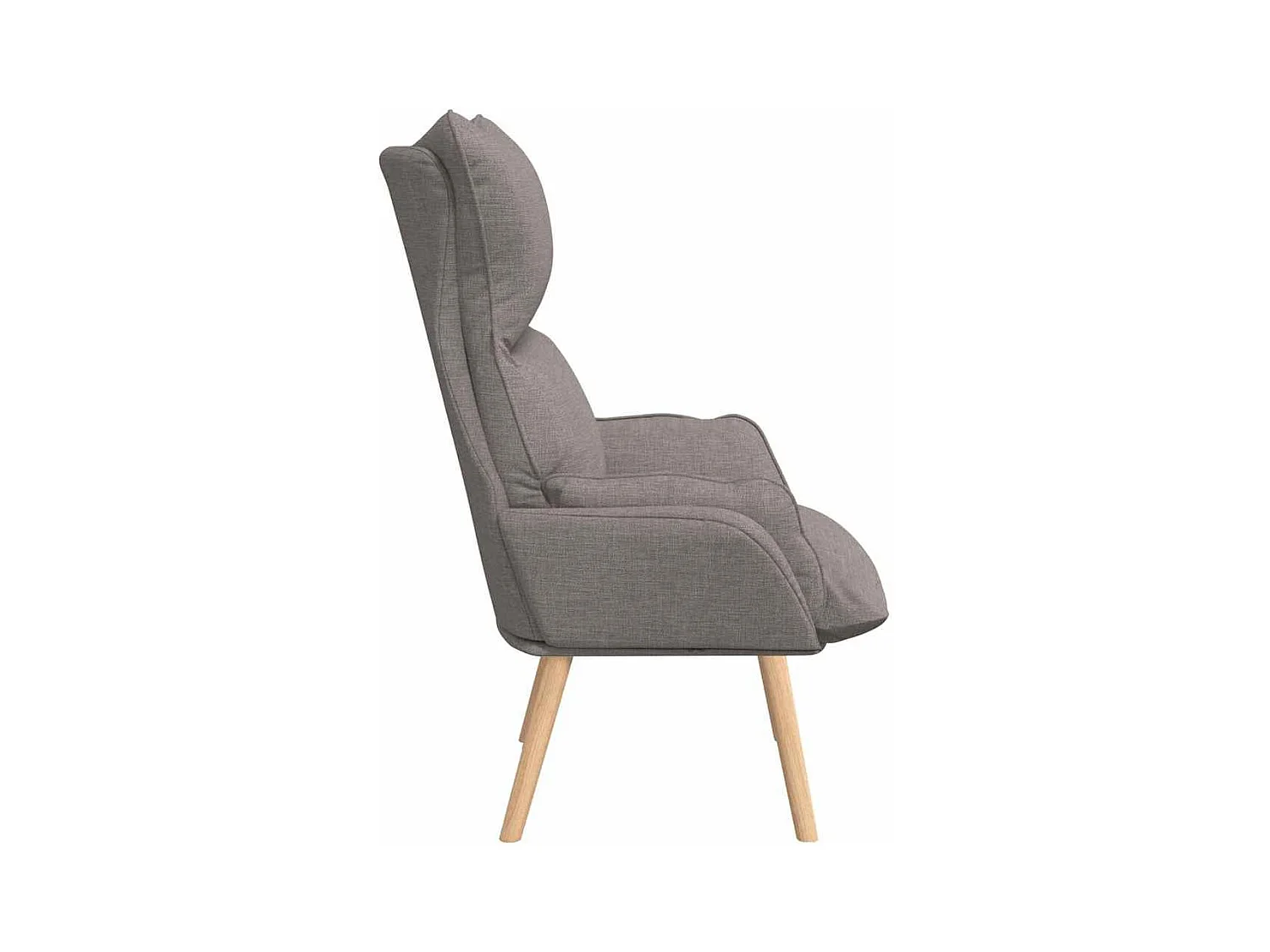 Poltrona | Cadeira de Sala | Cadeira Relaxante Cinzento-acastanhado 69x74x93 cm tecido SHL483140