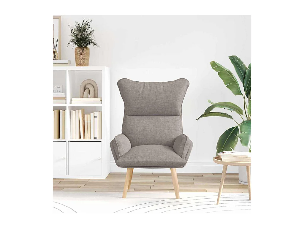 Poltrona | Cadeira de Sala | Cadeira Relaxante Cinzento-acastanhado 69x74x93 cm tecido SHL483140