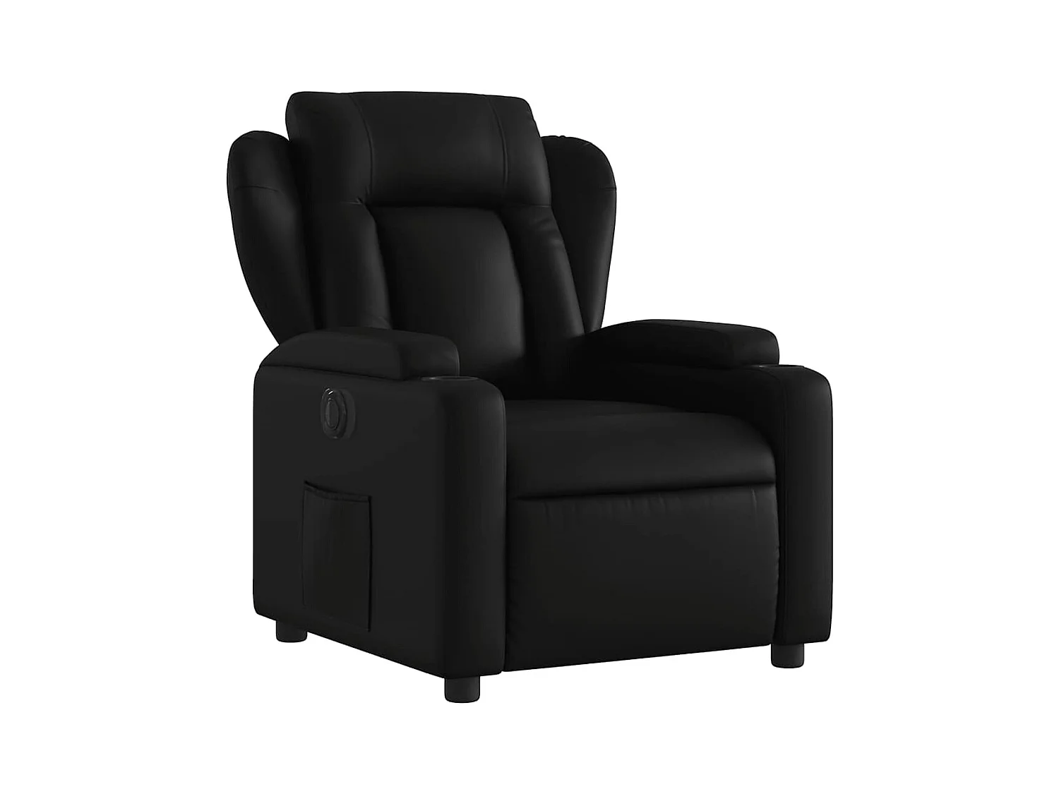 Sillón de relax | Silla | Sillón reclinable eléctrico de cuero sintético negro SHL7912