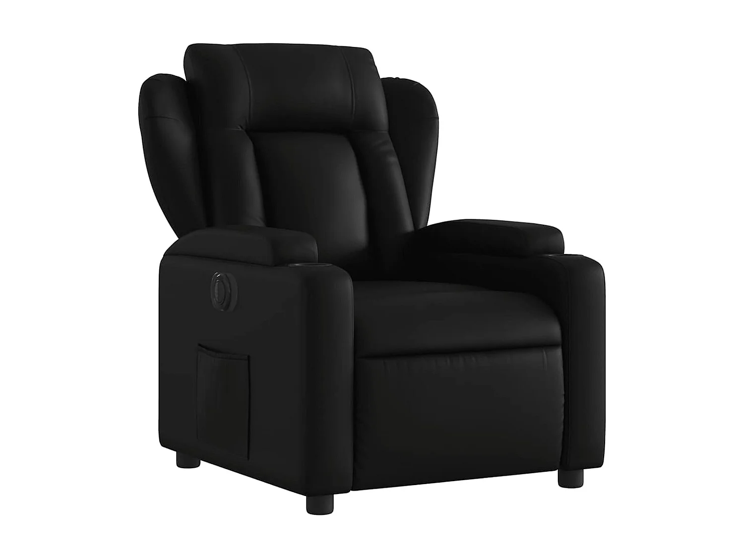 Sillón de relax | Silla | Sillón reclinable eléctrico de cuero sintético negro SHL7912