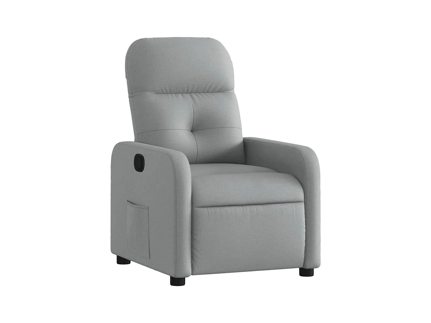 Fauteuil inclinable-Chaise-Fauteuil salon Gris clair Tissu SHL1801