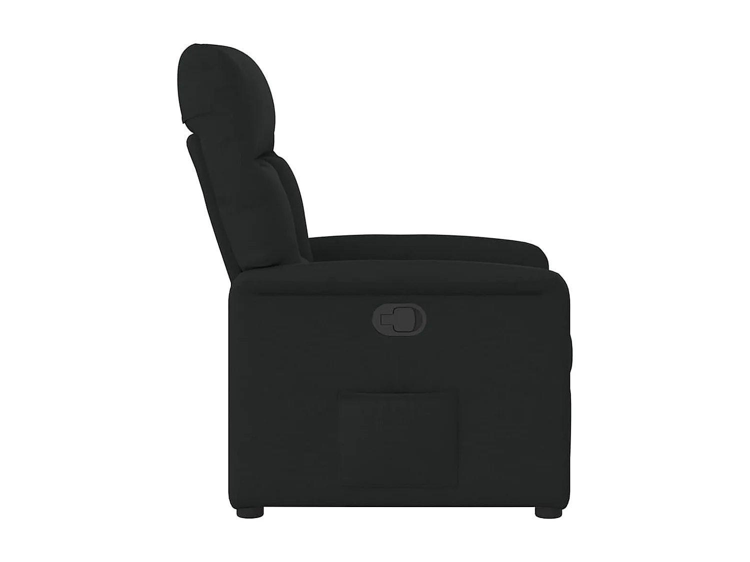 Fauteuil inclinable-Chaise de relax-Fauteuil TV Noir Tissu SHL3749
