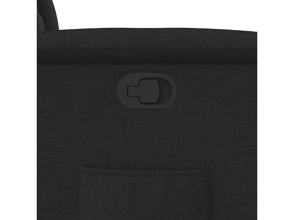 Fauteuil inclinable-Chaise de relax-Fauteuil TV Noir Tissu SHL3749