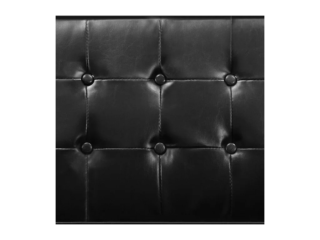 Sillón de salón | Silla negro 75x70x75 cm piel sintética SHL7713