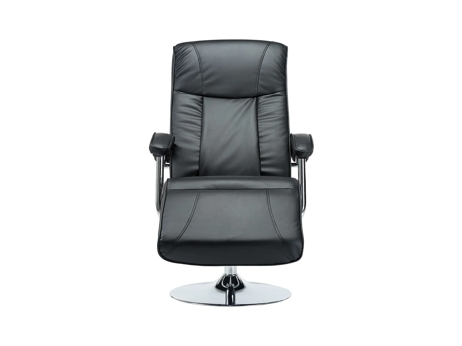 Sillón para la TV de cuero sintético negro SHL3944