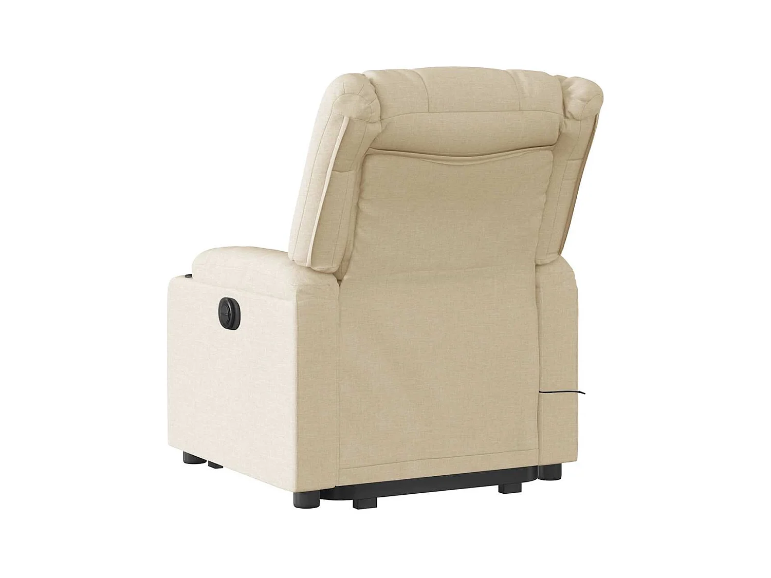 Silla de masaje reclinable de pie de tela color crema SHL4651