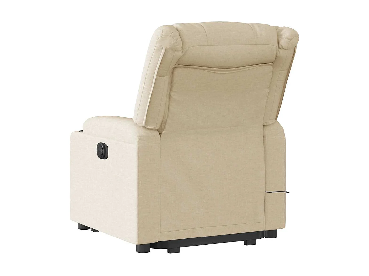 Massagesessel mit Aufstehhilfe | Relaxsessel Creme Stoff SHL49820