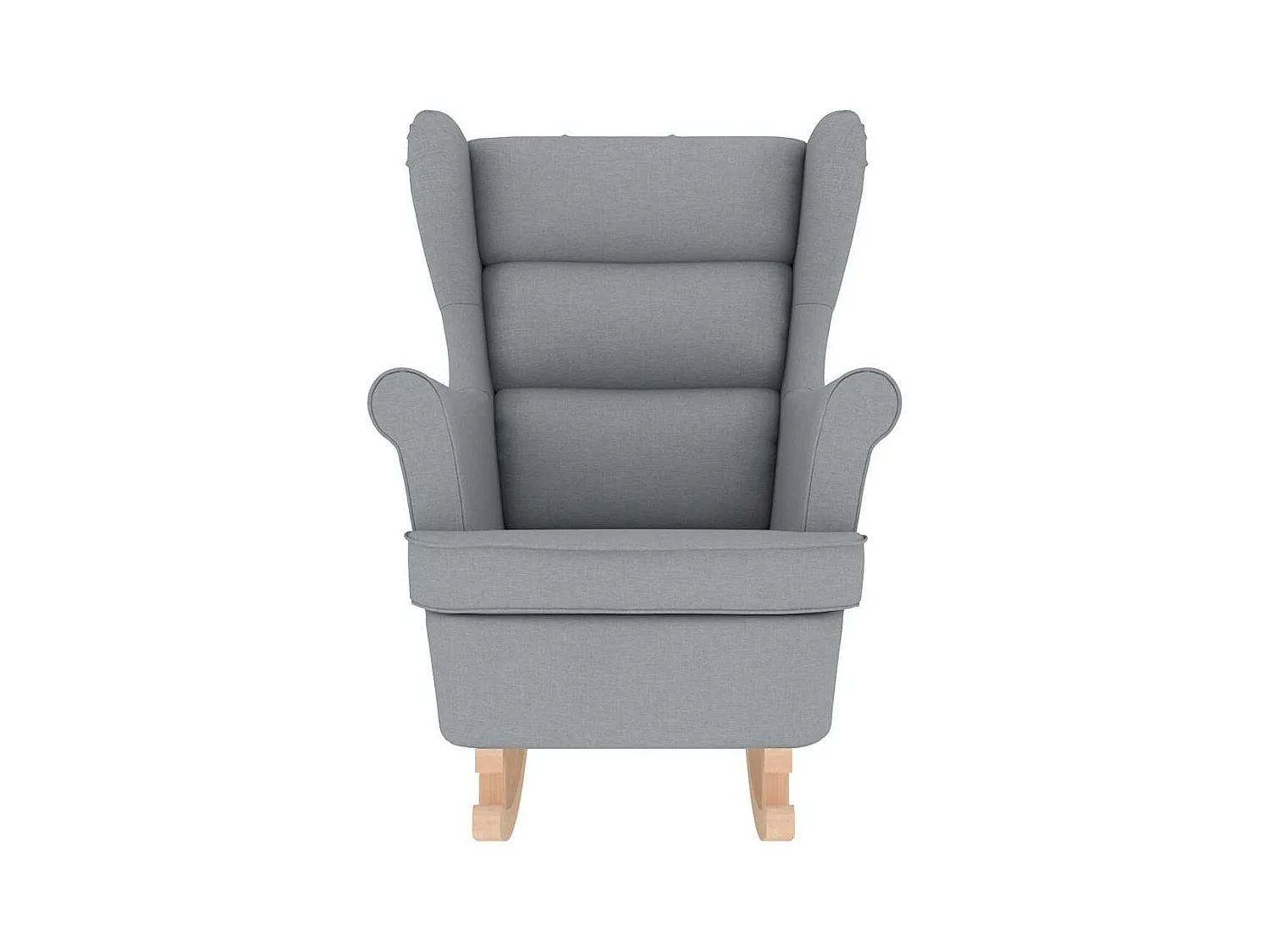 Silla de relax | Silla mecedora de tela gris claro 74x90x102 cm SHL5090