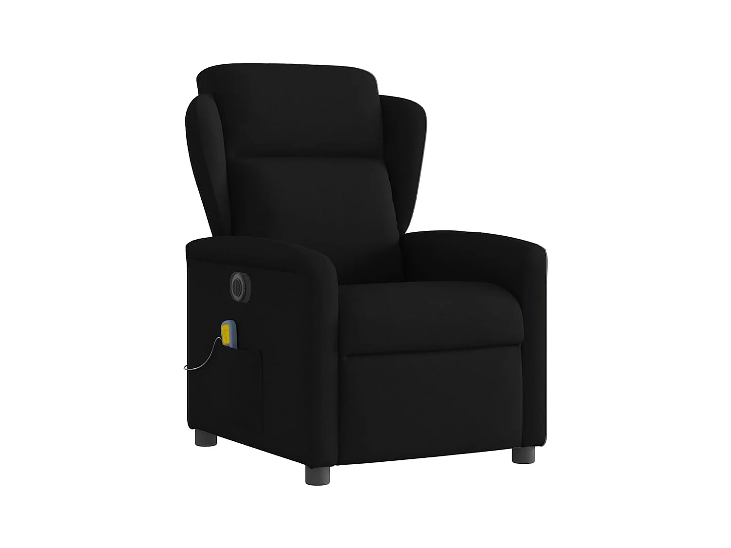 Fauteuil inclinable électrique-Fauteuil de massage de Salon Noir Tissu SHL1232
