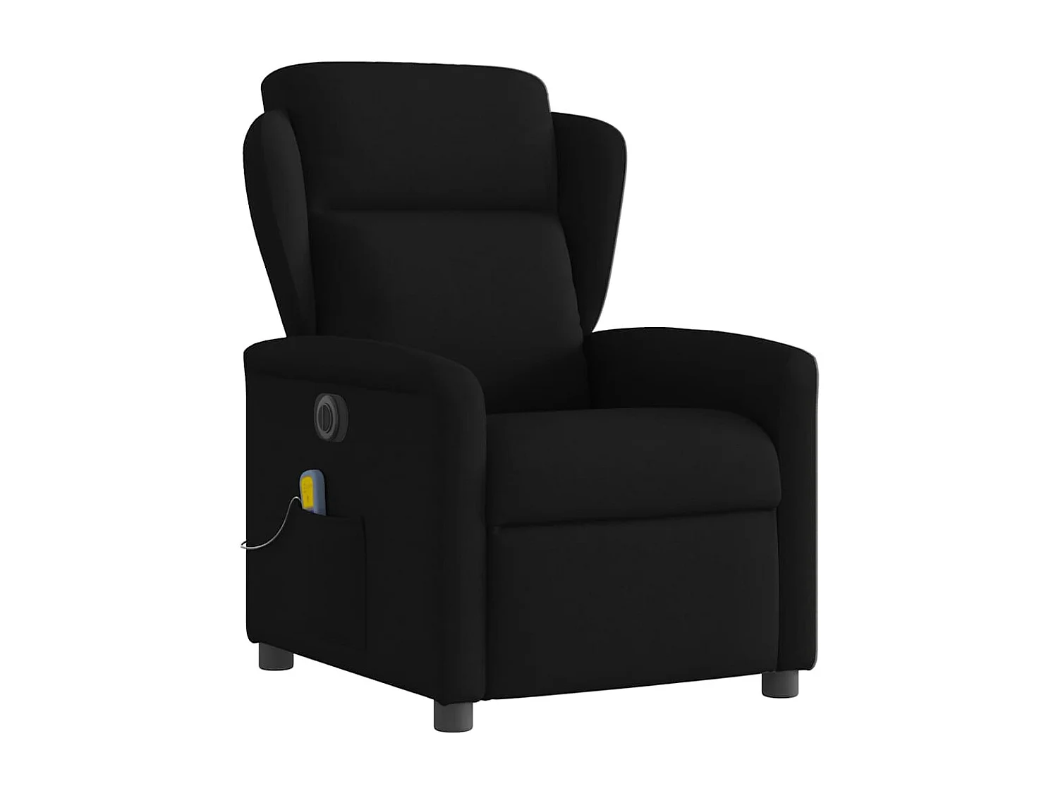 Fauteuil inclinable électrique-Fauteuil de massage de Salon Noir Tissu SHL1232