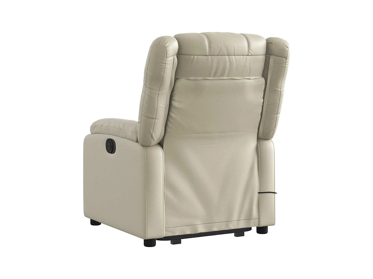 Sillón de relax | Sillón reclinable de masaje de pie cuero artificial color crema SHL4204