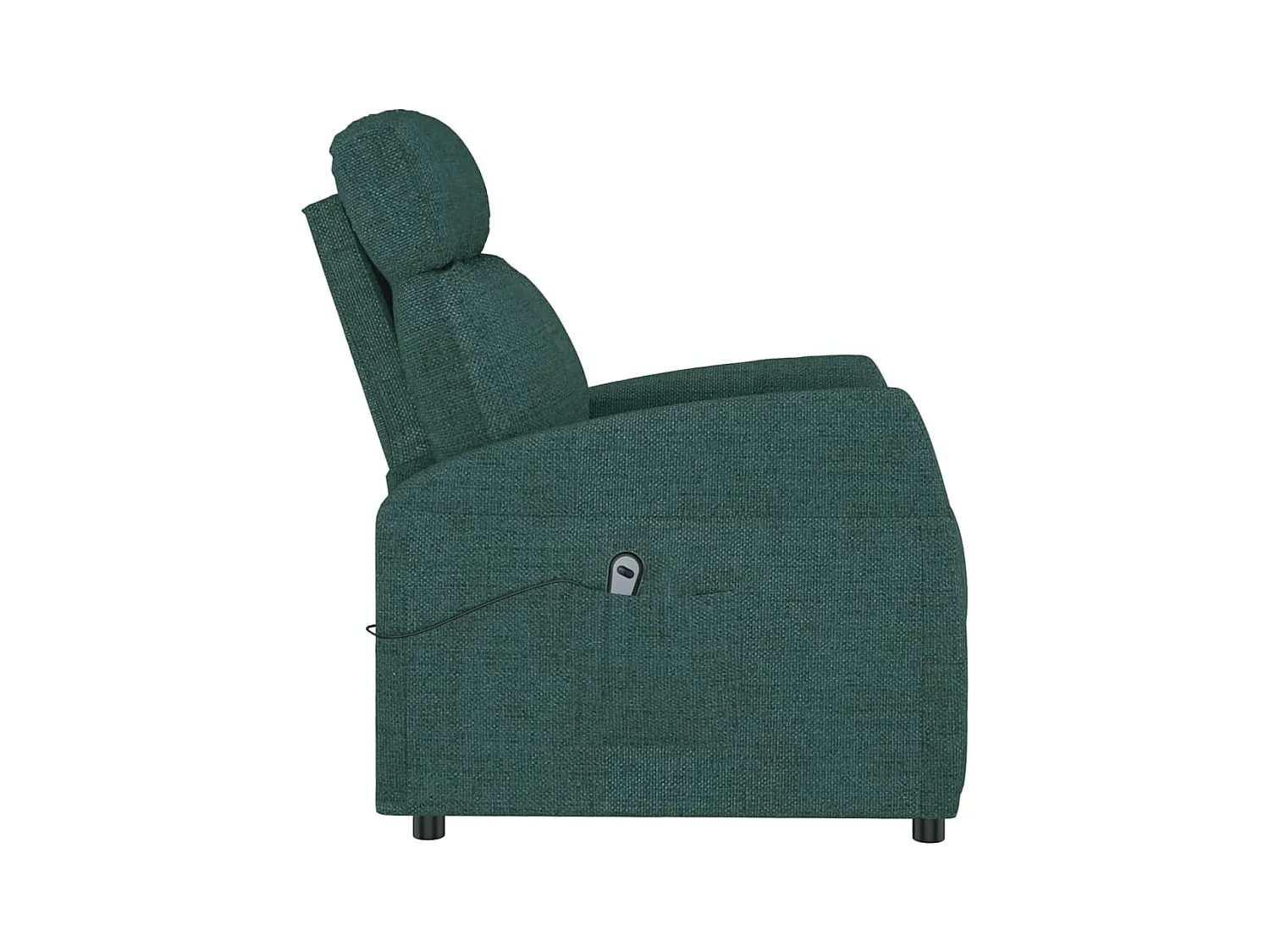 Silla de relax | Sillón elevable tela verde oscuro SHL6556