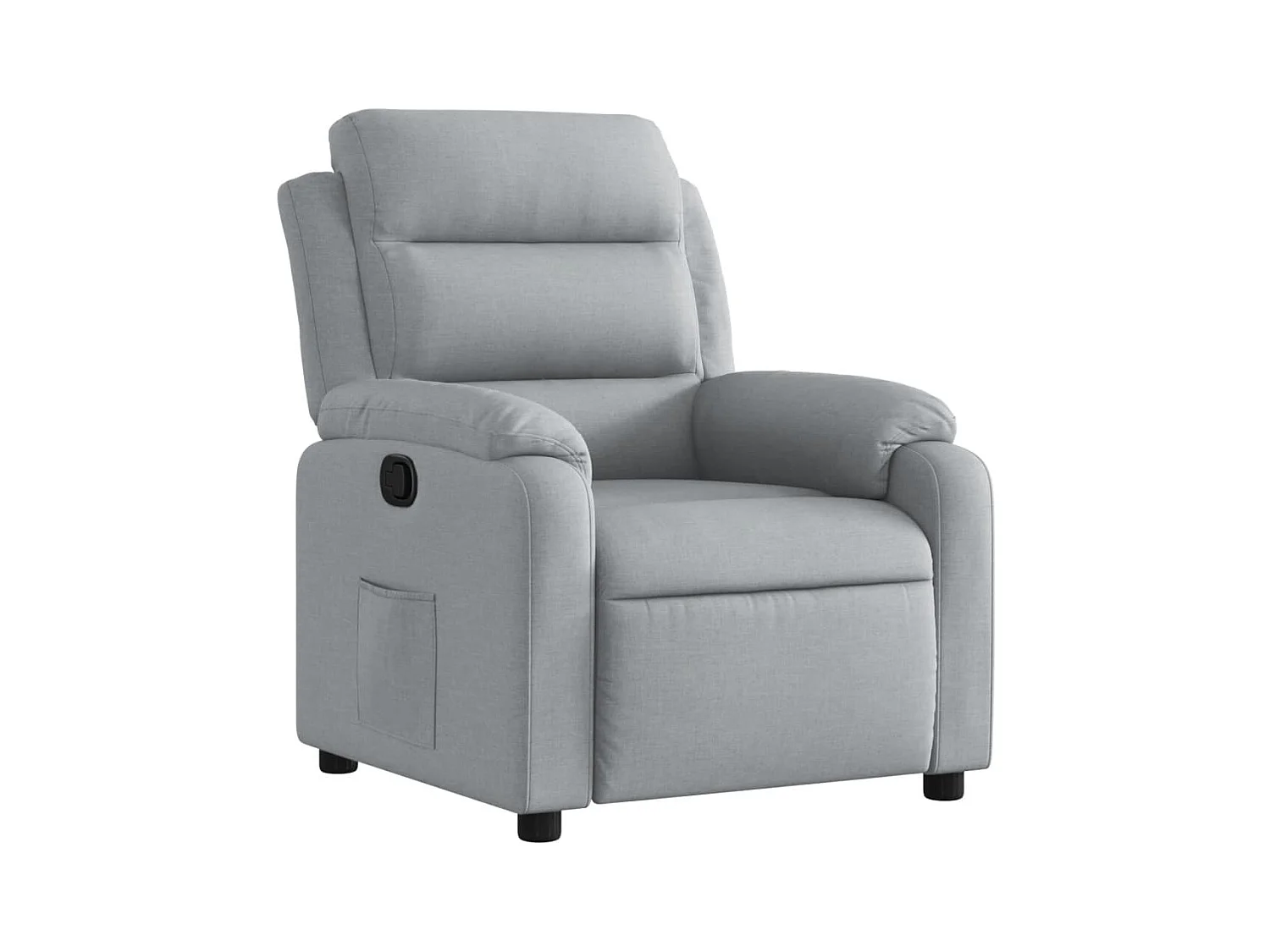 Fauteuil inclinable-Fauteuil salon Gris clair Tissu SHL1405