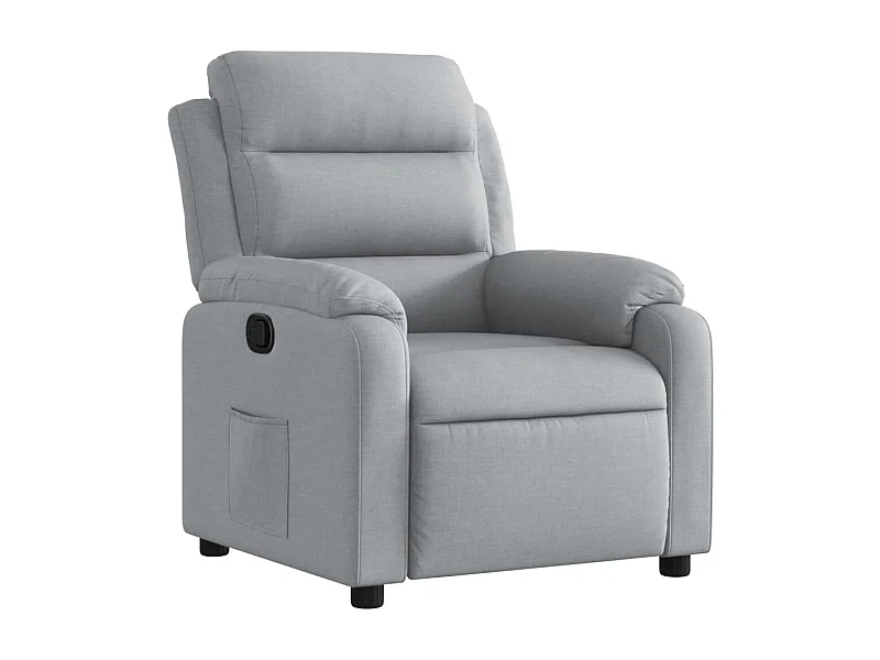 Fauteuil inclinable-Fauteuil salon Gris clair Tissu SHL1405