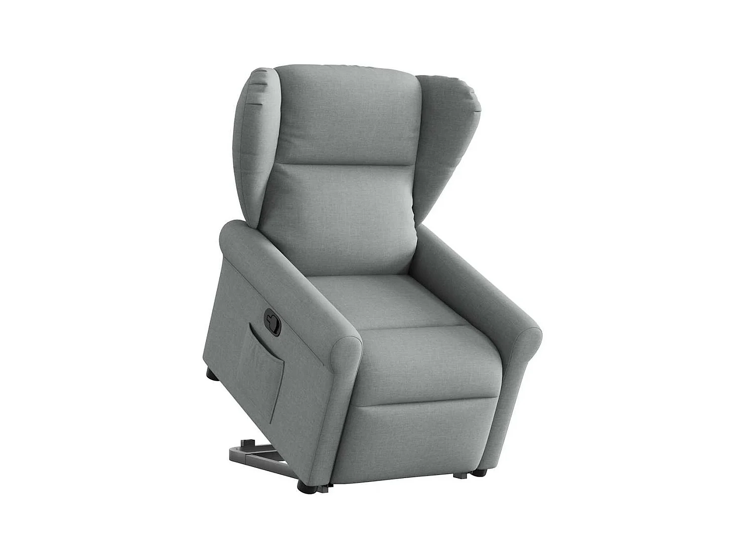 Sillón de relax | Silla | Sillón reclinable elevable de tela gris claro SHL5900