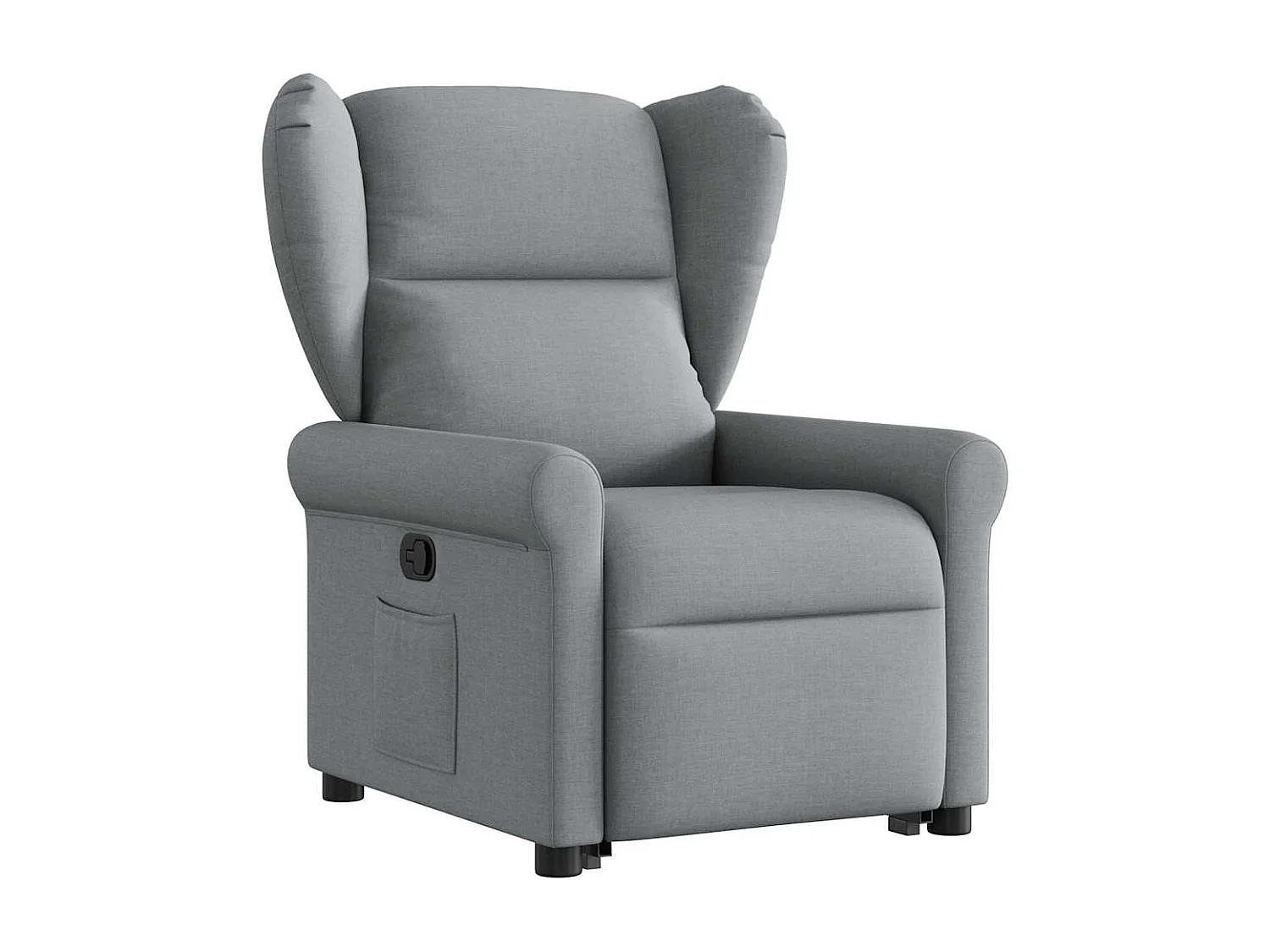 Fauteuil inclinable-Chaise de relax-Fauteuil TV Gris clair Tissu SHL3275