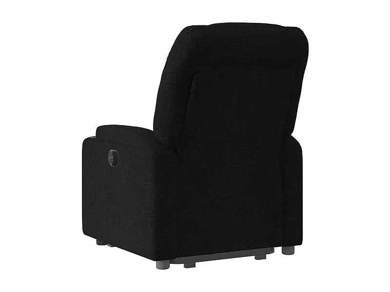 Fauteuil inclinable-Chaise de relax-Fauteuil salon noir tissu SHL3808