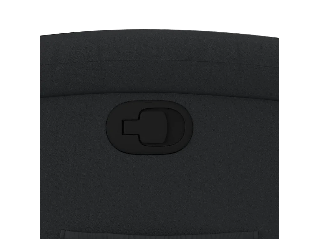 Fauteuil inclinable-Chaise de relax-Fauteuil salon noir cuir véritable SHL2647