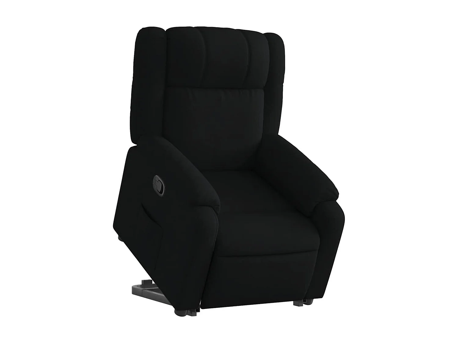Relaxsessel | Lounge Sessel für Wohnzimmer mit Aufstehhilfe Schwarz Stoff SHL66077