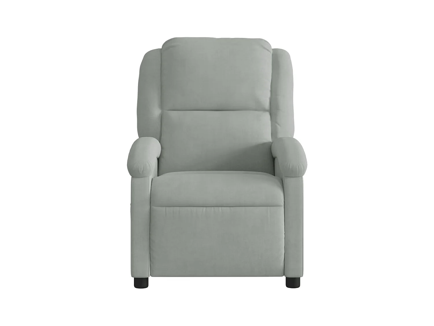 Sillón de relax | Silla | Sillón reclinable de terciopelo gris claro SHL2137